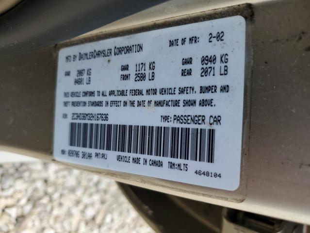 Foto 10 de la subasta – 2002 CHRYSLER CONCORDE L con VIN 2C3HD36M32H167636