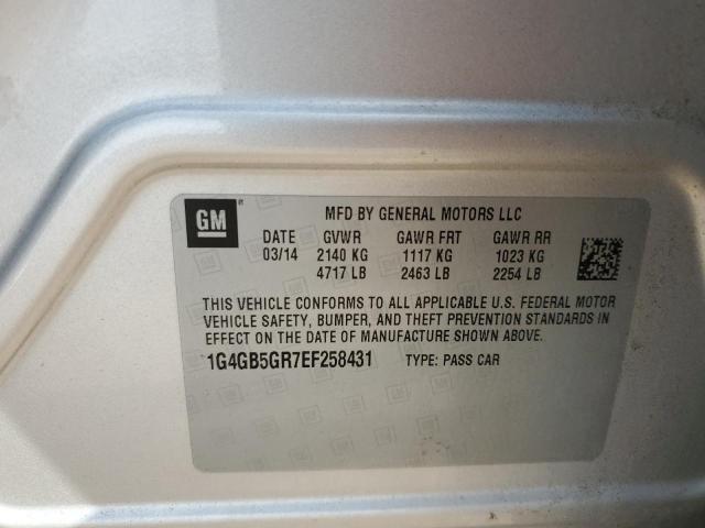 Photo 10 from auction – 2014 BUICK LACROSSE with VIN 1G4GB5GR7EF258431
