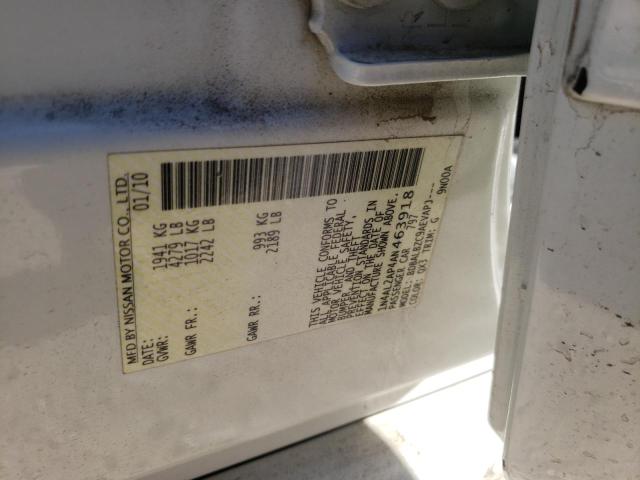 Photo 10 from auction – 2010 NISSAN ALTIMA BAS with VIN 1N4AL2AP4AN463918