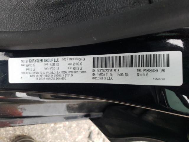Photo 10 from auction – 2015 CHRYSLER 200 C with VIN 1C3CCCCB7FN619018