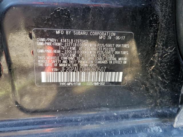 Photo 10 from auction – 2017 SUBARU CROSSTREK with VIN JF2GPALC0HH280507
