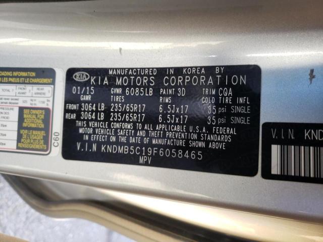 Photo 10 from auction – 2015 KIA SEDONA LX with VIN KNDMB5C19F6058465