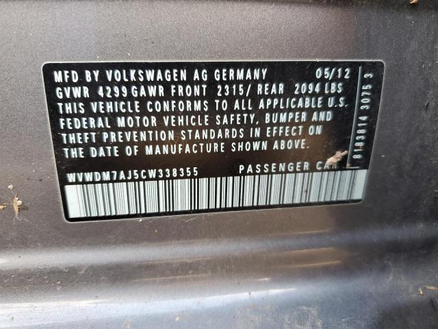 Photo 10 from auction – 2012 VOLKSWAGEN GOLF with VIN WVWDM7AJ5CW338355