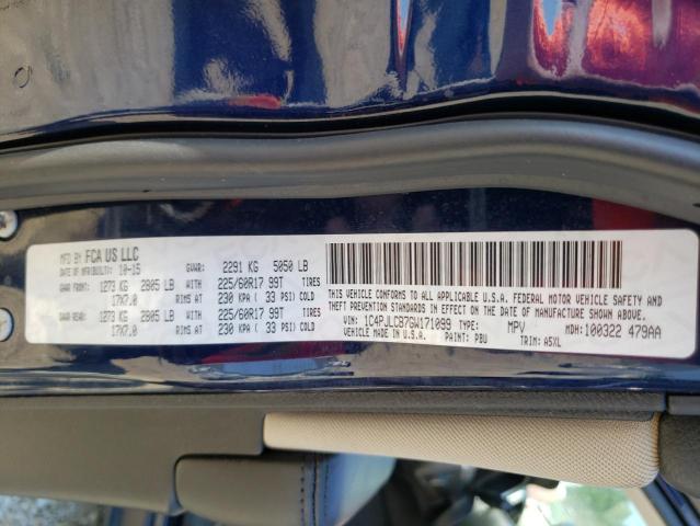 Photo 10 from auction – 2016 JEEP CHEROKEE L with VIN 1C4PJLCB7GW171099