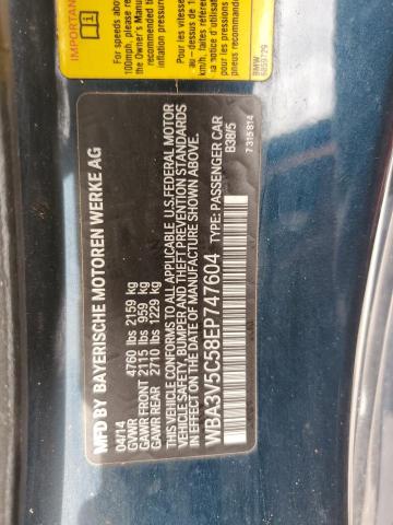 Photo 10 from auction – 2014 BMW 428 I with VIN WBA3V5C58EP747604