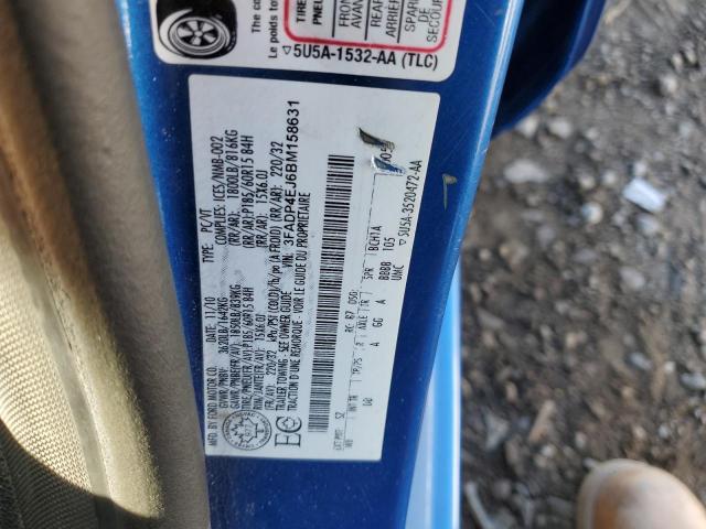 Photo 10 from auction – 2011 FORD FIESTA SE with VIN 3FADP4EJ6BM158631