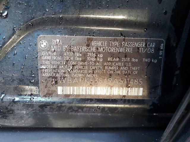 Photo 10 from auction – 2009 BMW 328XI with VIN WBAPK53549A511485