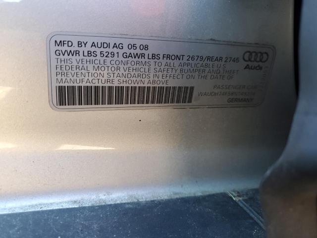 Photo 10 from auction – 2008 AUDI A6 3.2 QUA with VIN WAUDH74F58N149274