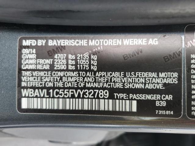 Photo 10 from auction – 2015 BMW X1 XDRIVE2 with VIN WBAVL1C55FVY32789