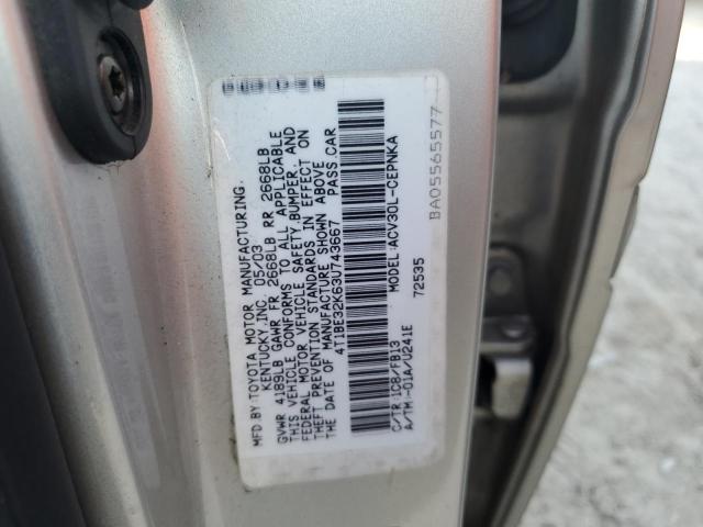 Photo 10 from auction – 2003 TOYOTA CAMRY LE with VIN 4T1BE32K63U743667