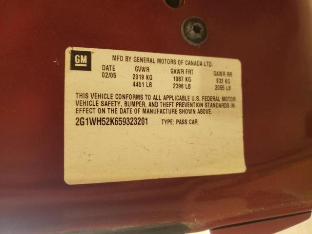 Photo 10 from auction – 2005 CHEVROLET IMPALA LS with VIN 2G1WH52K659323201