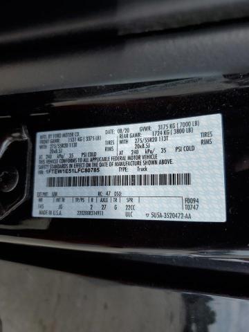 Photo 10 from auction – 2020 FORD F150 SUPER with VIN 1FTEW1E51LFC80785