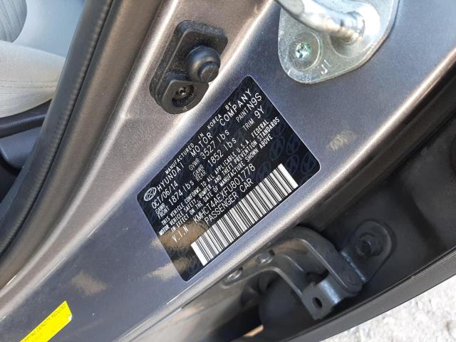 Photo 10 from auction – 2015 HYUNDAI ACCENT GLS with VIN KMHCT4AEXFU801778