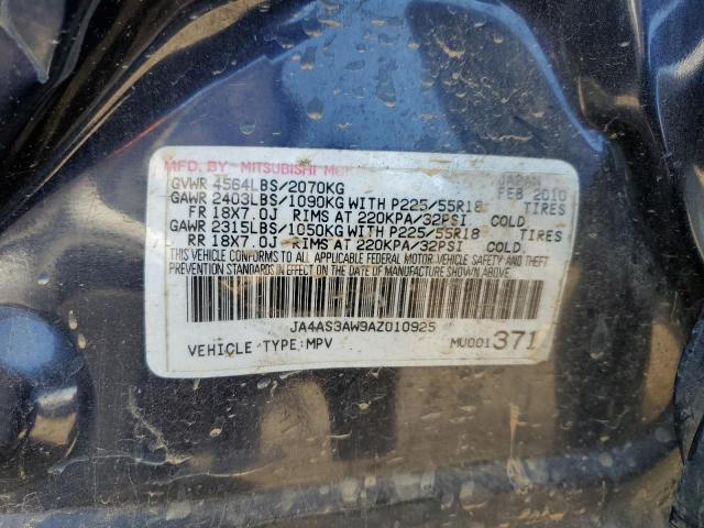 Photo 10 from auction – 2010 MITSUBISHI OUTLANDER with VIN JA4AS3AW9AZ010925
