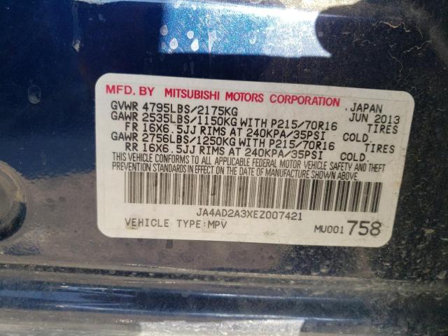 Photo 10 from auction – 2014 MITSUBISHI OUTLANDER with VIN JA4AD2A3XEZ007421