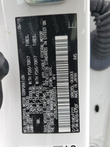 Photo 10 from auction – 2018 TOYOTA 4RUNNER SR with VIN JTEBU5JR0J5593074