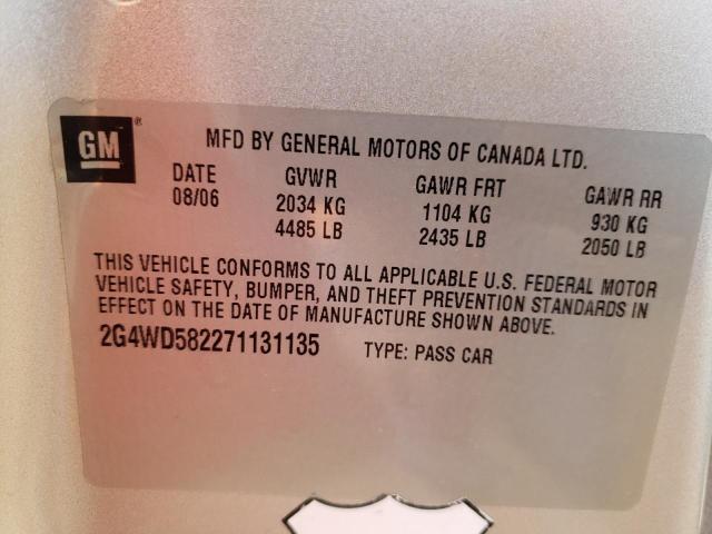 Photo 10 from auction – 2007 BUICK LACROSSE C with VIN 2G4WD582271131135