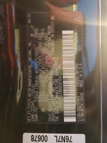 Zdjęcie 10 z aukcji – 2011 TOYOTA SEQUOIA PL z VIN 5TDYY5G1XBS032154