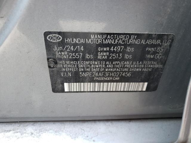 Photo 10 from auction – 2015 HYUNDAI SONATA SE with VIN 5NPE24AF3FH027456
