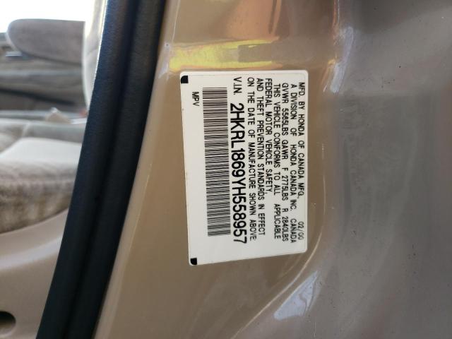 Photo 10 from auction – 2000 HONDA ODYSSEY EX with VIN 2HKRL1869YH558957