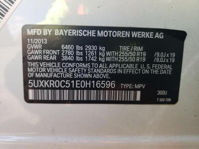 Photo 10 from auction – 2014 BMW X5 XDRIVE3 with VIN 5UXKR0C51E0H16596
