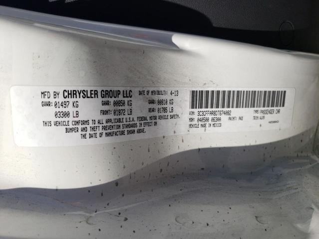 Photo 10 from auction – 2013 FIAT 500 POP with VIN 3C3CFFAR8DT674082