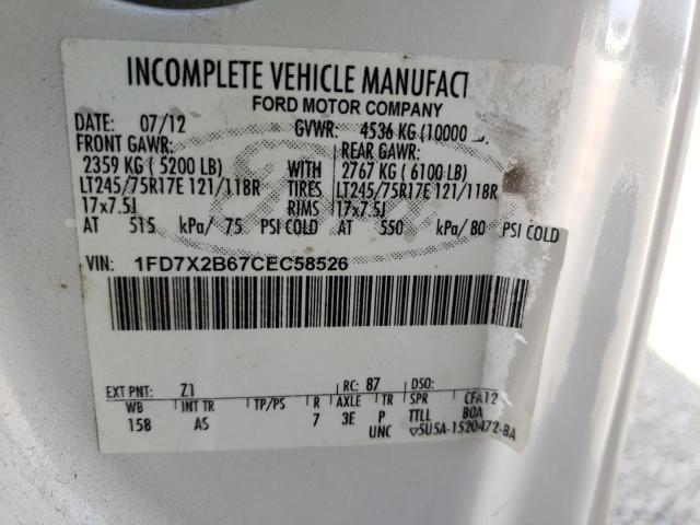 Photo 10 from auction – 2012 FORD F250 SUPER with VIN 1FD7X2B67CEC58526