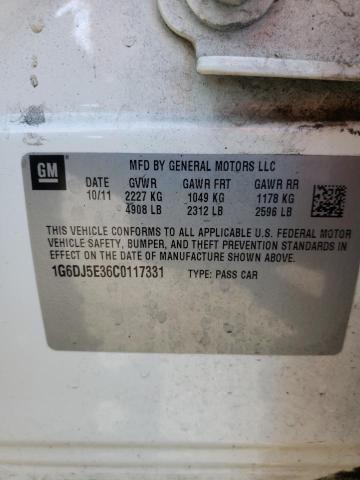 Photo 10 from auction – 2012 CADILLAC CTS PERFOR with VIN 1G6DJ5E36C0117331