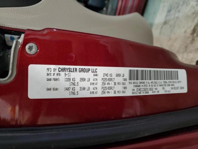 Photo 10 from auction – 2012 CHRYSLER TOWN & COU with VIN 2C4RC1CG6CR119632