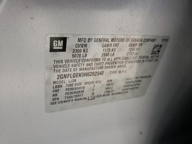 Photo 10 from auction – 2017 CHEVROLET EQUINOX PR with VIN 2GNFLGEK9H6262940