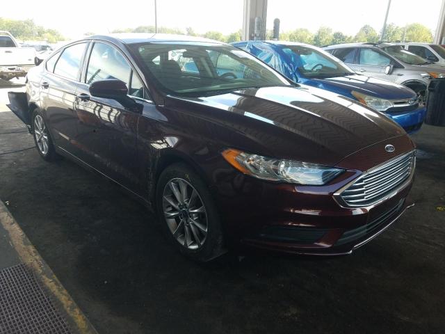 FORD FUSION SE 2017 with VIN 3FA6P0HD5HR412218 - Photo from auction