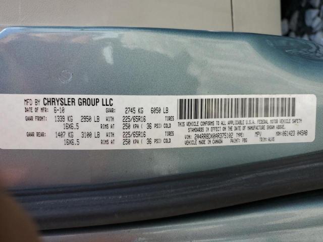 Photo 10 from auction – 2010 CHRYSLER TOWN & COU with VIN 2A4RR8DX0AR375102