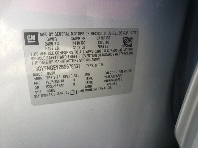 Photo 10 from auction – 2011 CADILLAC SRX with VIN 3GYFNGEY2BS678631