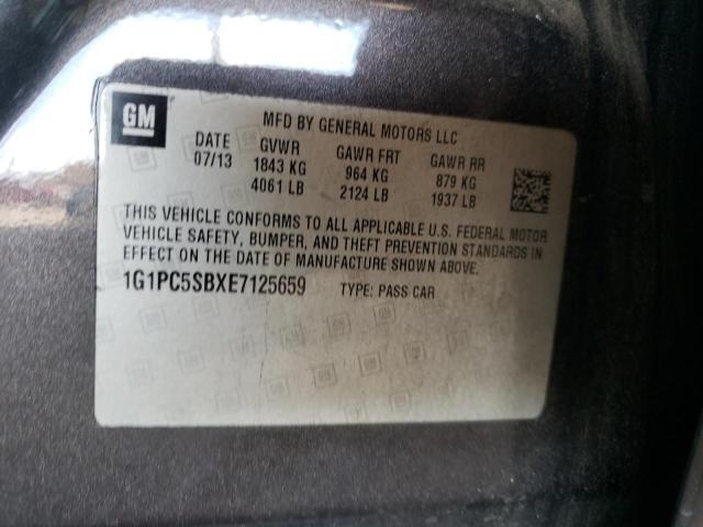 Photo 10 from auction – 2014 CHEVROLET CRUZ with VIN 1G1PC5SBXE7125659