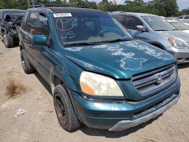 HONDA PILOT EXL 2003 with VIN 2HKYF18563H511128 - Photo from auction