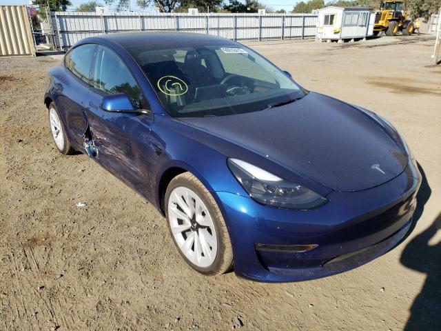 TESLA MODEL 3 2022 with VIN 5YJ3E1EB9NF133962 - Photo from auction
