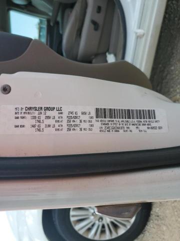Photo 10 from auction – 2012 CHRYSLER TOWN & COU with VIN 2C4RC1GGXCR401878