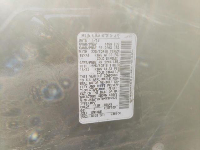 Photo 10 from auction – 2017 NISSAN ROGUE S with VIN JN8AT2MT9HW392629