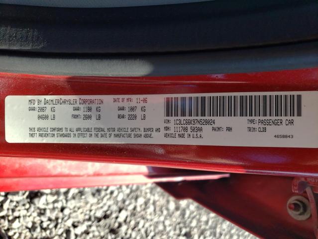 Photo 10 from auction – 2007 CHRYSLER SEBRING LI with VIN 1C3LC66K97N528024