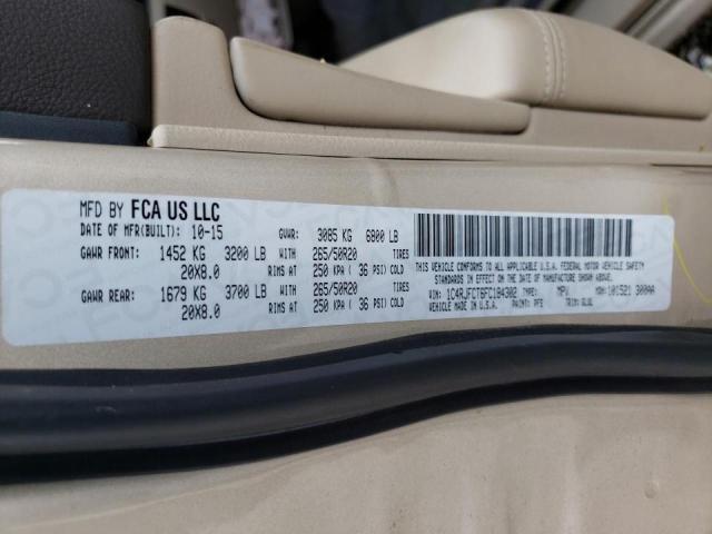 Photo 10 from auction – 2015 JEEP GRAND CHER with VIN 1C4RJFCT6FC184302
