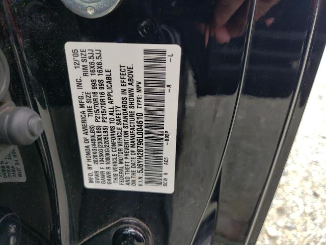 Photo 10 from auction – 2006 HONDA ELEMENT EX with VIN 5J6YH28796L004610