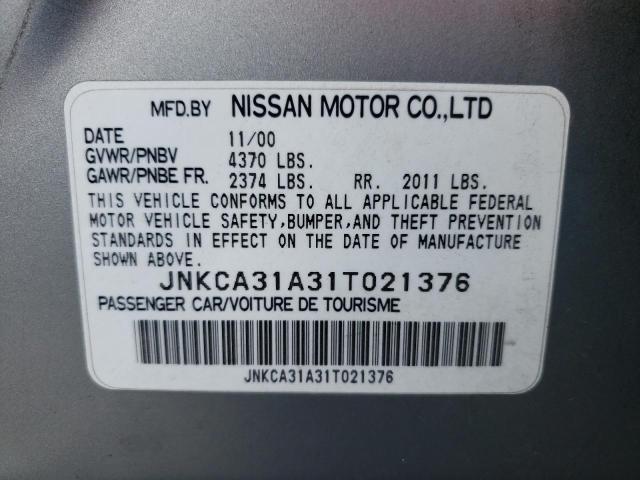 Photo 10 from auction – 2001 INFINITI I30 with VIN JNKCA31A31T021376