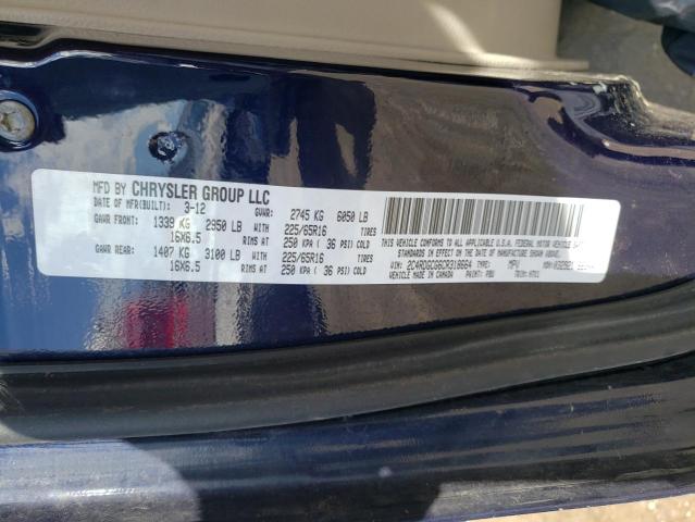 Photo 10 from auction – 2012 DODGE GRAND CARA with VIN 2C4RDGCG6CR318664