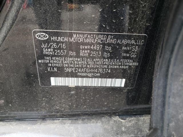 Photo 10 from auction – 2017 HYUNDAI SONATA SE with VIN 5NPE24AF6HH476374