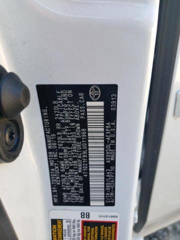 Photo 10 from auction – 2020 TOYOTA AVALON LIM with VIN 4T1D21FB9LU011968