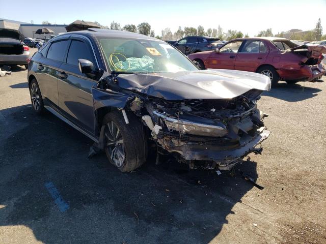 HONDA CIVIC EX 2022 with VIN JHMFE1F72NX008619 - Photo from auction