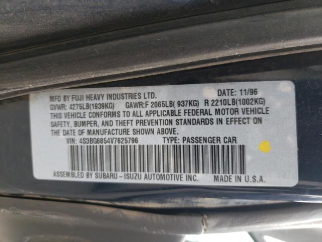 Photo 10 from auction – 1997 SUBARU LEGACY OUT with VIN 4S3BG6854V7625796
