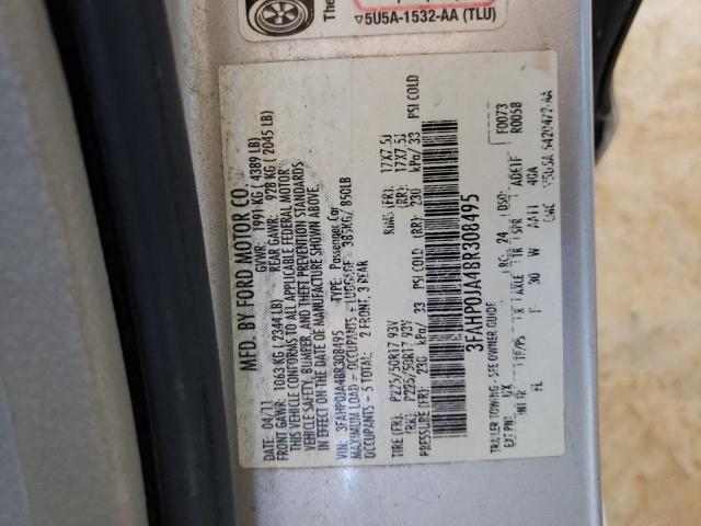 Photo 10 from auction – 2011 FORD FUSION SEL with VIN 3FAHP0JA4BR308495