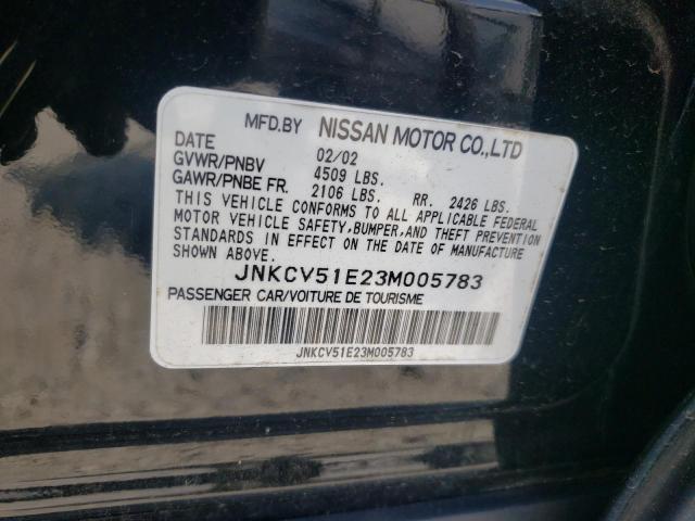 Photo 10 from auction – 2003 INFINITI G35 with VIN JNKCV51E23M005783
