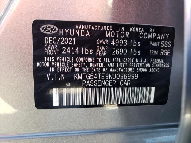 Photo 10 from auction – 2022 GENESIS G70 BASE with VIN KMTG54TE9NU096999
